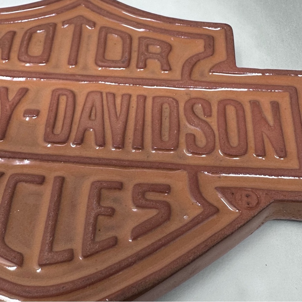 Harley-Davidson Bar & Shield Terra Cotta Coasters Set of 4 - Picture 5 of 7